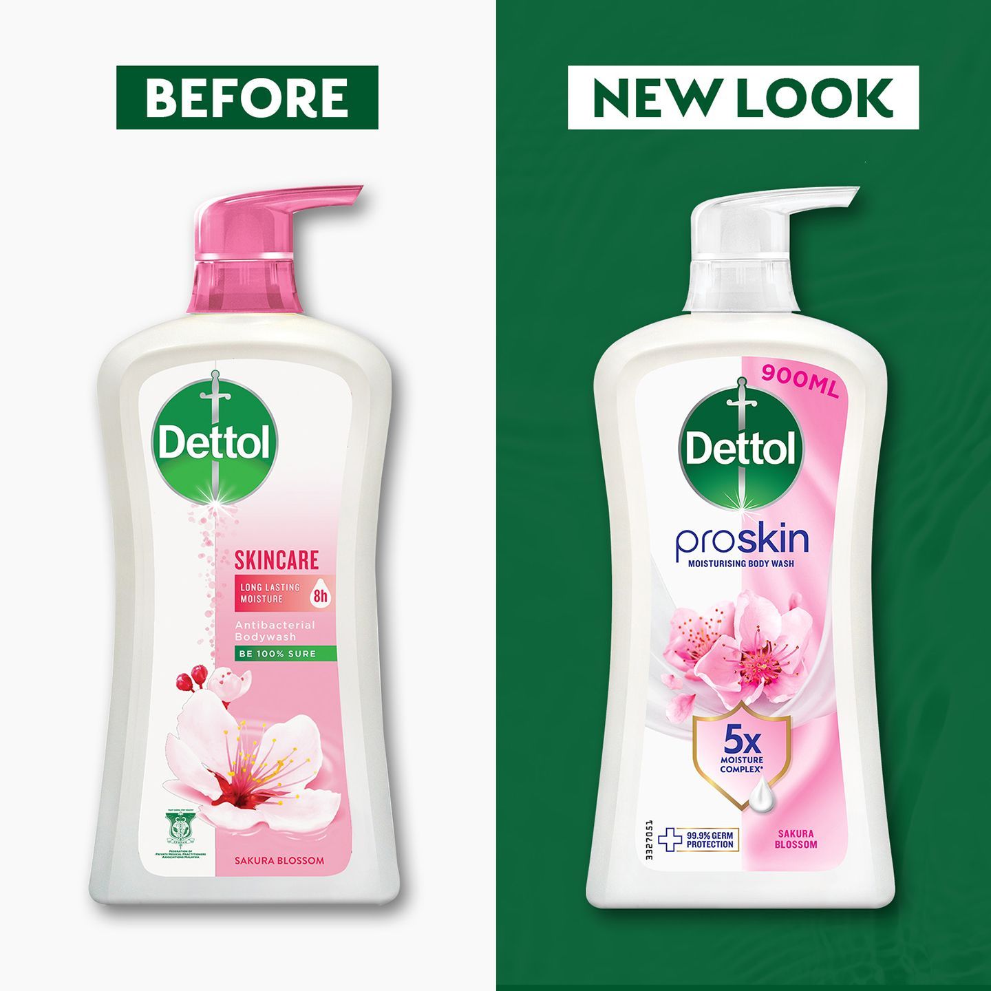 Dettol Body Wash / Shower Gel Bottle 900g - Skin Care